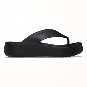 Crocs Women's Black Platform Flip Flops, Sz 9